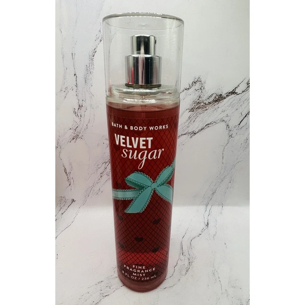 Bath & Body Works Velvet Sugar 3pc Set Fragrance Mist Lotion Body Wash
